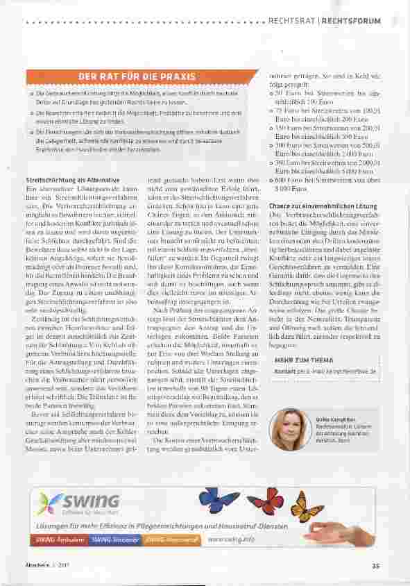 Vorschauseite 2: Im Streitfall einigen - ohne Gericht