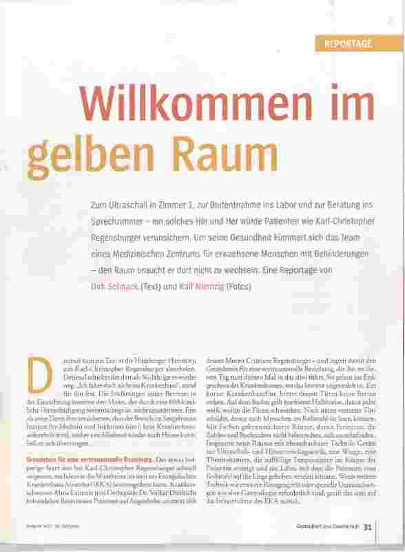 Vorschauseite 2: Willkommen im gelben Raum
