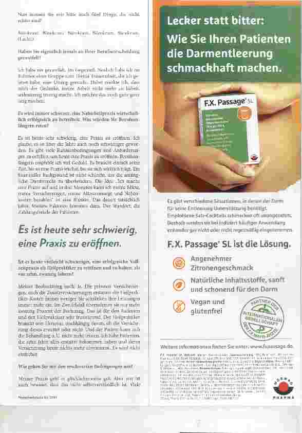 Vorschauseite 4: Agnes-Isabel Pahl ln meiner Naturheilpraxis geht es undogmatisch zu!