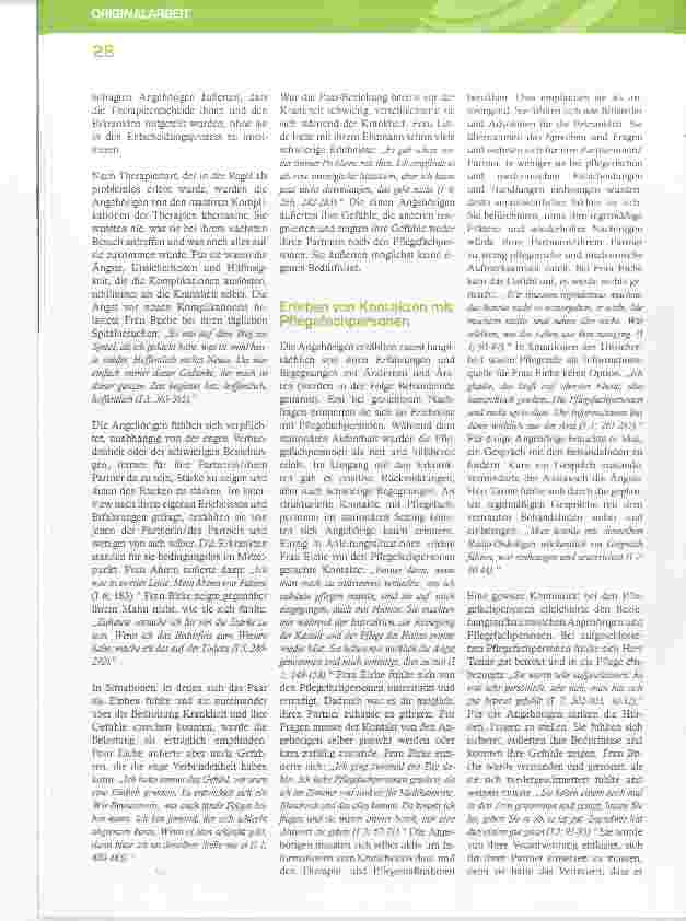 Vorschauseite 5: Angehörige erwachsener Patientinnen, Patienten mit Kopf-Hals-Karzinomen; dasErleben ihres Einbezuges in die Pflege -eine interpretierende phänomenologischeUntersuchung