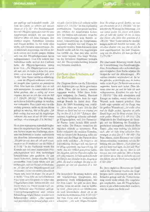 Vorschauseite 6: Angehörige erwachsener Patientinnen, Patienten mit Kopf-Hals-Karzinomen; dasErleben ihres Einbezuges in die Pflege -eine interpretierende phänomenologischeUntersuchung