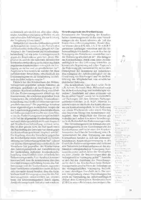 Vorschauseite 2: Die lebenslange Arztnummer und das Krankenhausentlassmanagement