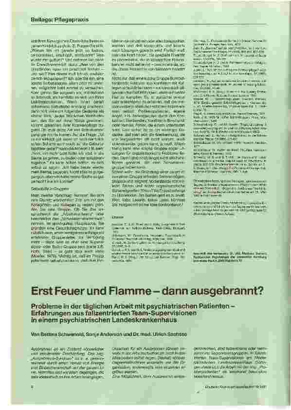 Vorschauseite 1: Erst Feuer und Flamme - dann ausgebrannt?