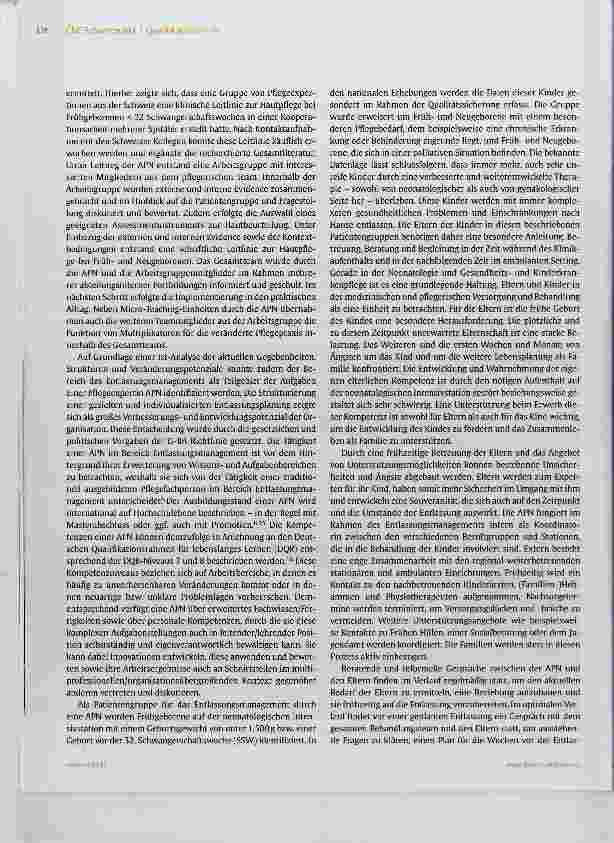 Vorschauseite 3: Praxisentwicklung durch APN in der Kinderintensivpflege