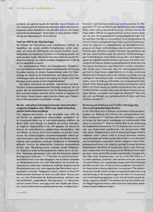 Vorschauseite 5: Praxisentwicklung durch APN in der Kinderintensivpflege