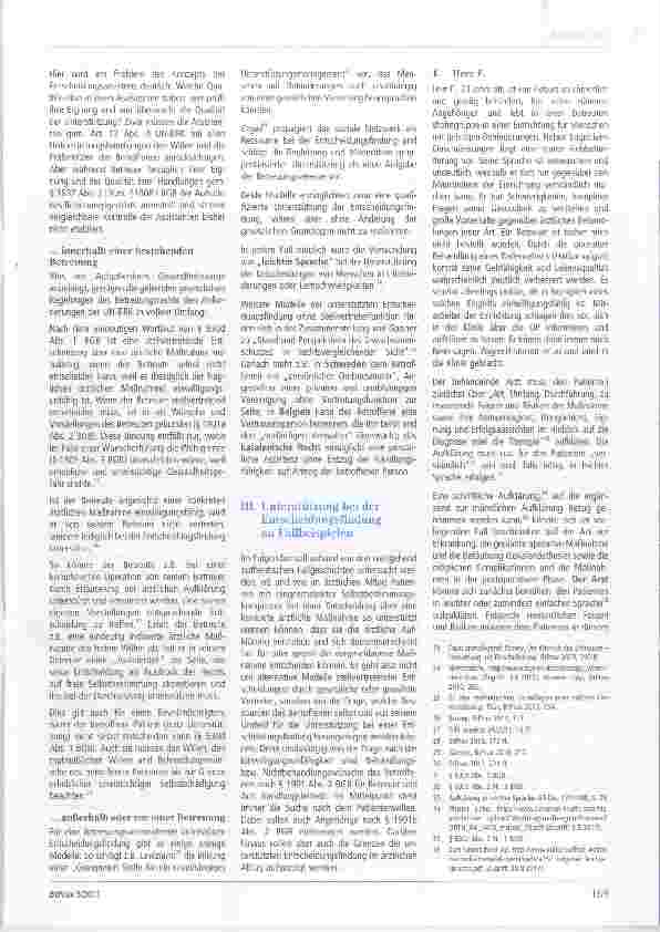Vorschauseite 3: Ärztliche Behandlung und „unterstützte Entscheidungsfindung Betreuung entbehrlich?