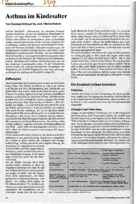Vorschauseite 1: Asthma im Kindesalter