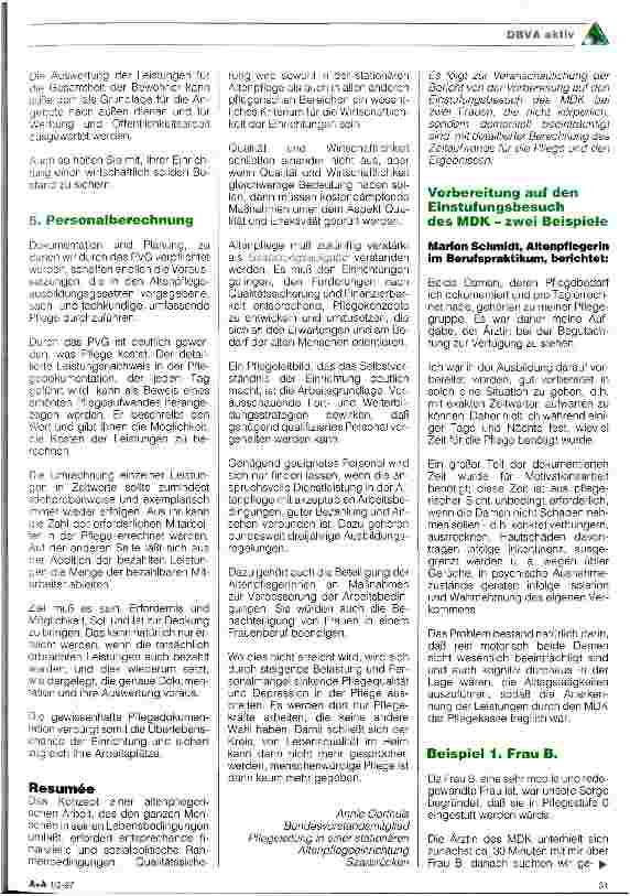Vorschauseite 2: Pflegeversicherungsgesetz Mitwirkung der Pflegenden bei der Umsetzung