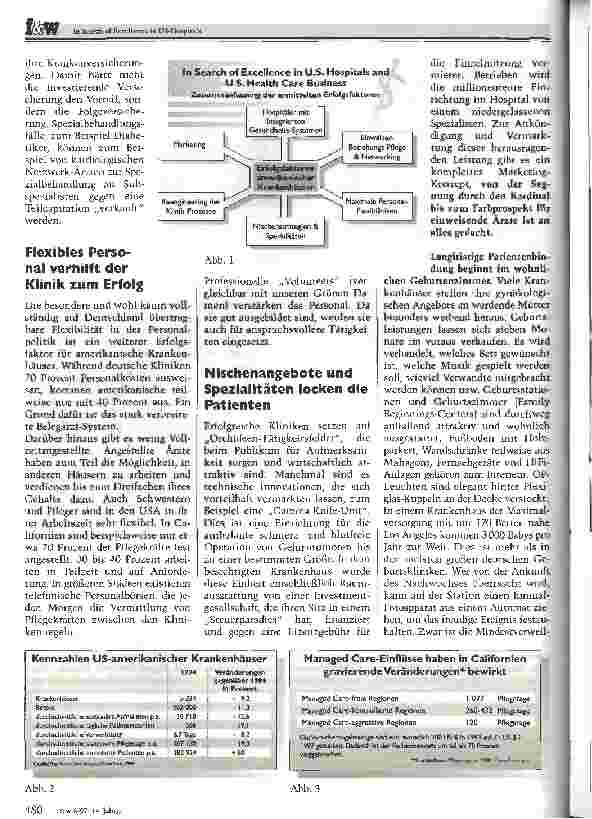 Vorschauseite 3: In Search of Excellence in US-Hospitals Was man von guten amerikanischen Krankenhäusern lernen kann