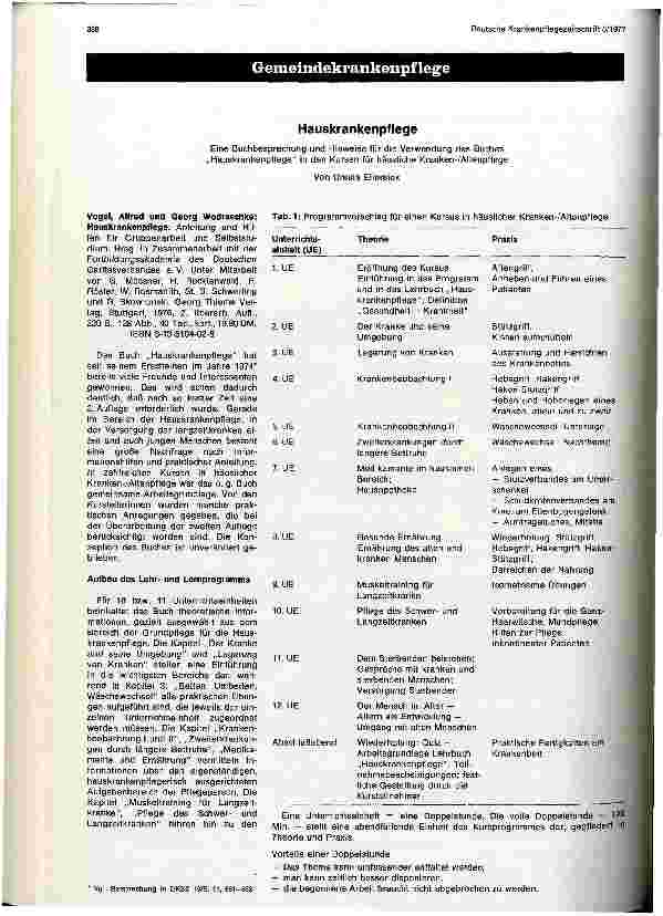 Vorschauseite 1: Hauskrankenpflege