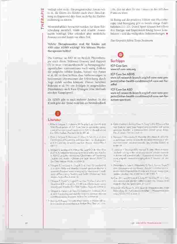 Vorschauseite 3: ICF Core Sets für Kinder mit ADHS und ASD