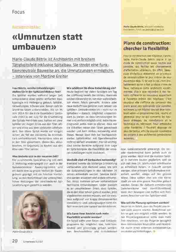 Vorschauseite 1: Umnutzen statt umbauen