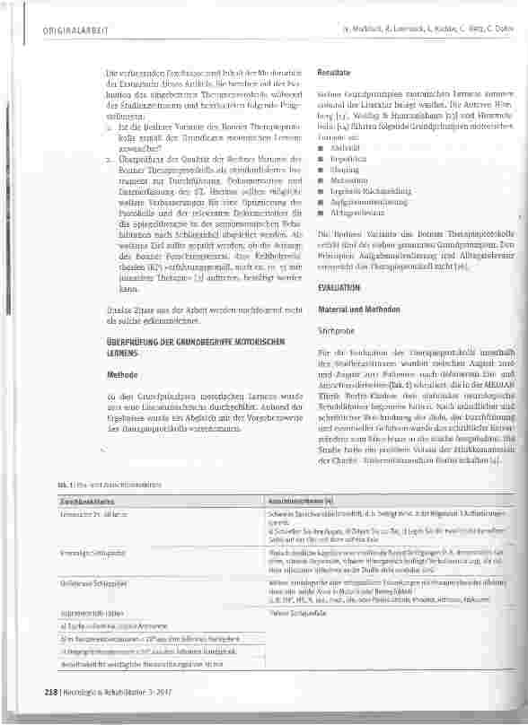 Vorschauseite 3: Evaluation eines standardisierten Therapieprotokolls zur Spiegeltherapie