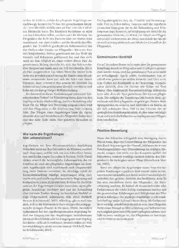Vorschauseite 2: Ergotherapie für und mit pflegenden Angehörigen von Menschen mit Demenz