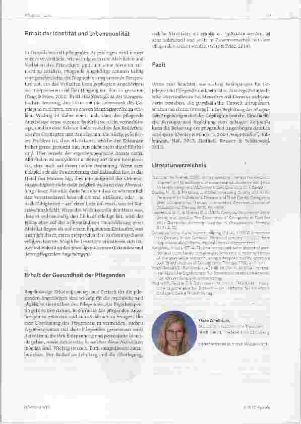 Vorschauseite 3: Ergotherapie für und mit pflegenden Angehörigen von Menschen mit Demenz