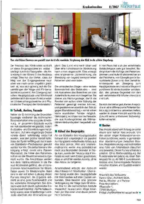 Vorschauseite 3: Vom Krankenhaus zum Gesundheitszentrum - das Klinikhotel