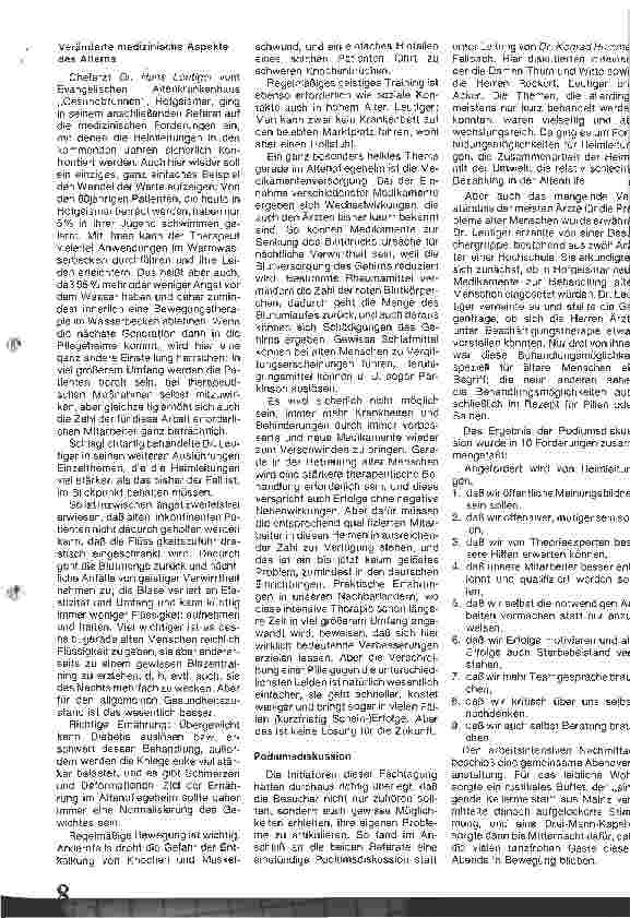 Vorschauseite 3: VLA-Jahrestagung 1986