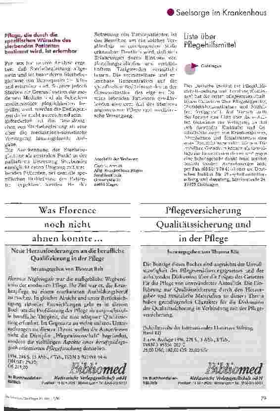 Vorschauseite 2: Ist die Sterbebegleitung von Tumorpatienten lehr-und lernbar?