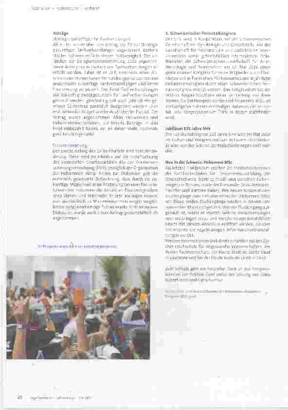 Vorschauseite 3: Reorganisation und Tarifverhandlungen standen im Zentrum