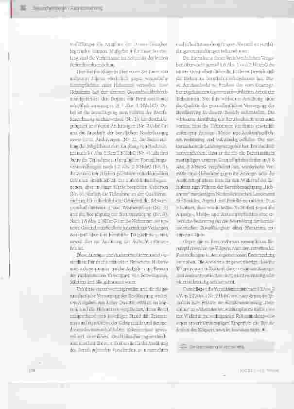 Vorschauseite 3: Widerruf der Erlaubnis zum Führen der Berufsbezeichnung Hebamme