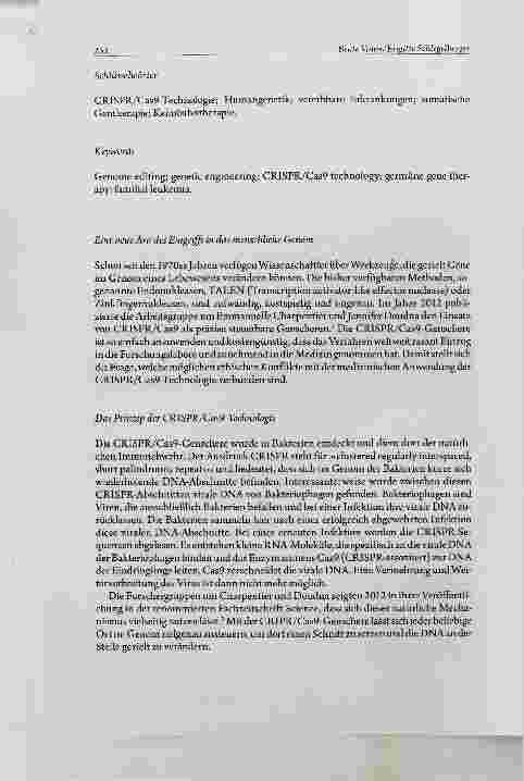 Vorschauseite 2: Chancen und Risiken der Geneditiemng bei genetisch bedingten Erkrankungen