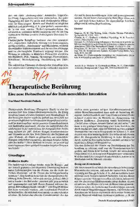 Vorschauseite 5: Cholinergische Reizpflege Entwurf einer neurophysiologischen Krankenpflegetheorie