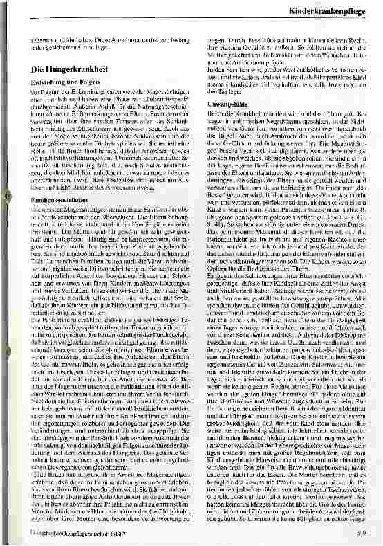 Vorschauseite 2: Anorexia nervosa