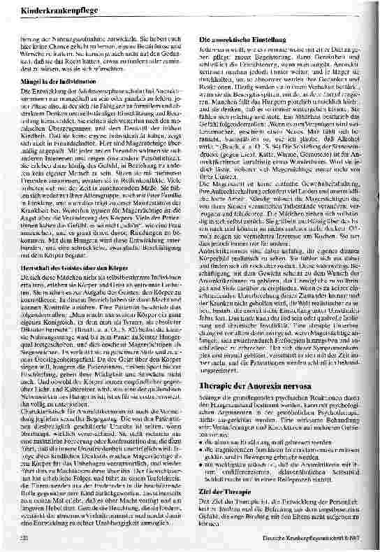Vorschauseite 3: Anorexia nervosa
