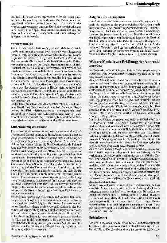 Vorschauseite 4: Anorexia nervosa