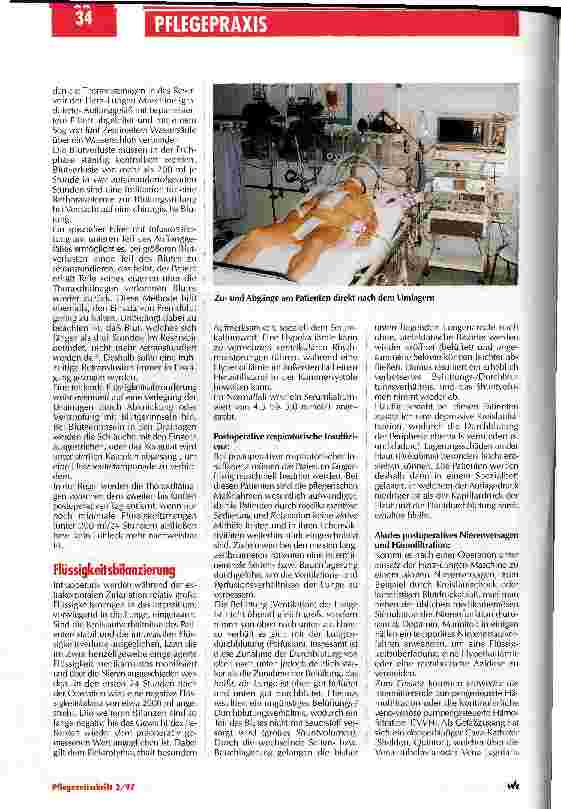 Vorschauseite 4: Die postoperative Intensivpflege in der Herzchirurgie: Die Betreuung dieser Patienten stellt besondere Anforderungen an die Pflegenden