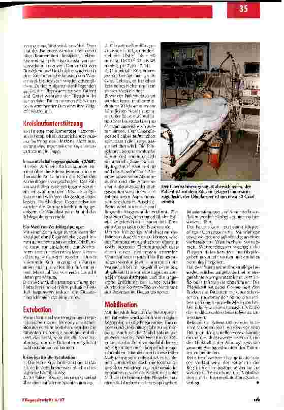Vorschauseite 5: Die postoperative Intensivpflege in der Herzchirurgie: Die Betreuung dieser Patienten stellt besondere Anforderungen an die Pflegenden