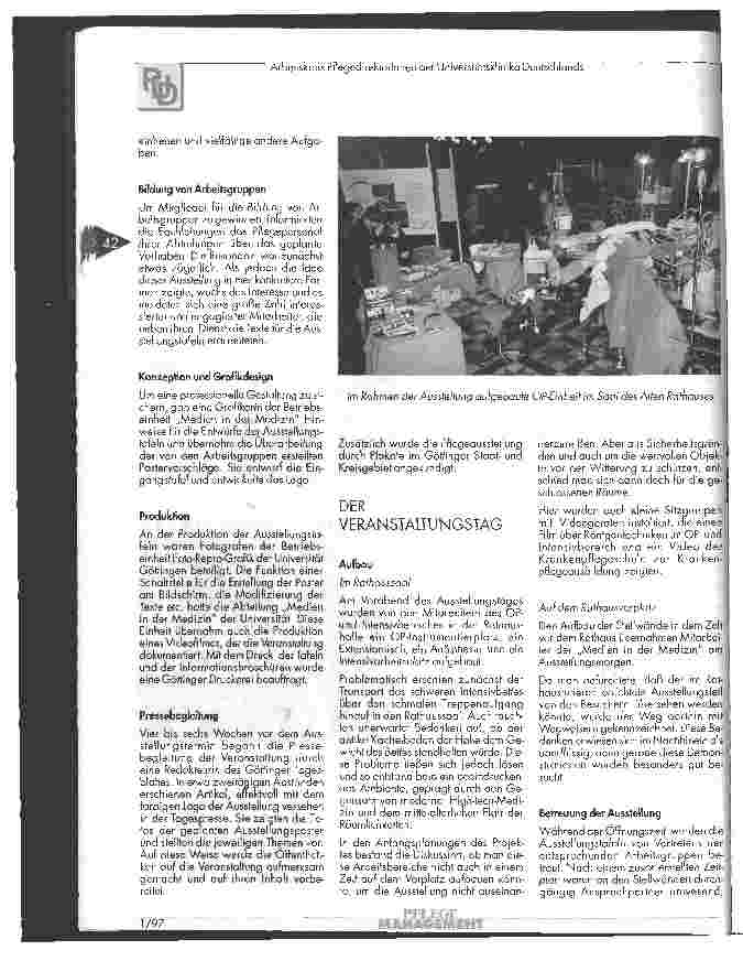 Vorschauseite 3: Pflege im Dialog Pflegeausstellung der Universitätskliniken Göttingen