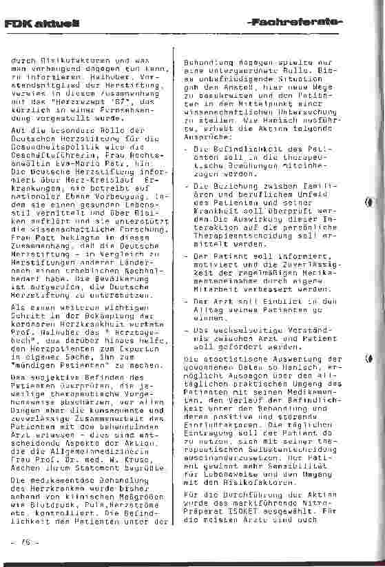 Vorschauseite 2: Herztagebuch - Aktion - 20.000 Koronarpatienten nehmen teil