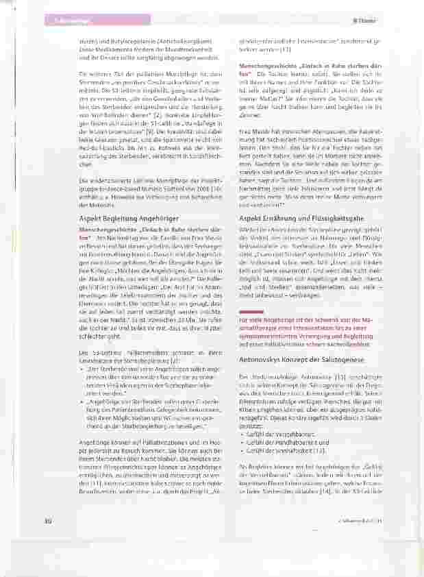 Vorschauseite 4: Richtig sterben? Pfiege in der Finalphase