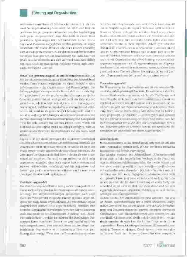 Vorschauseite 6: Teamqualität bestimmt Arbeitsplatzqualität