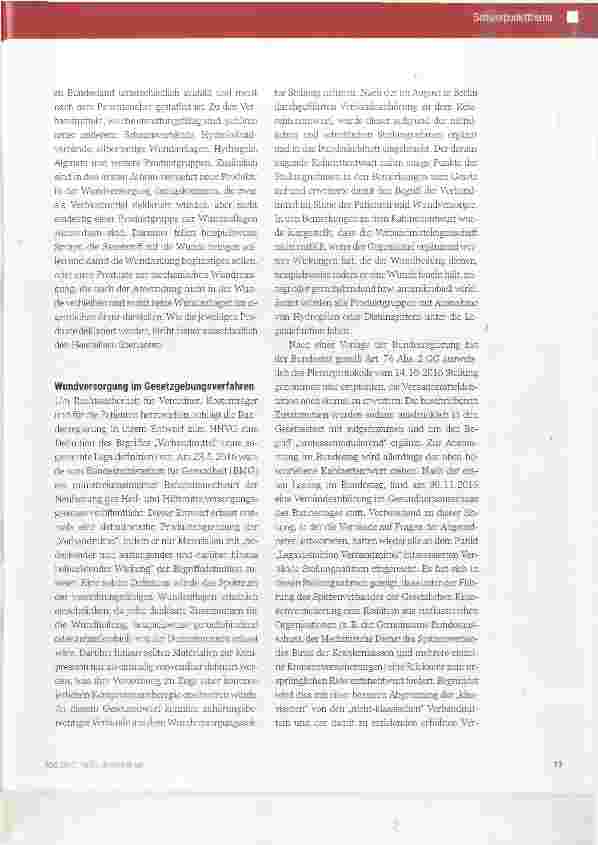 Vorschauseite 2: Ist die moderne Wundversorgung noch zu retten?
