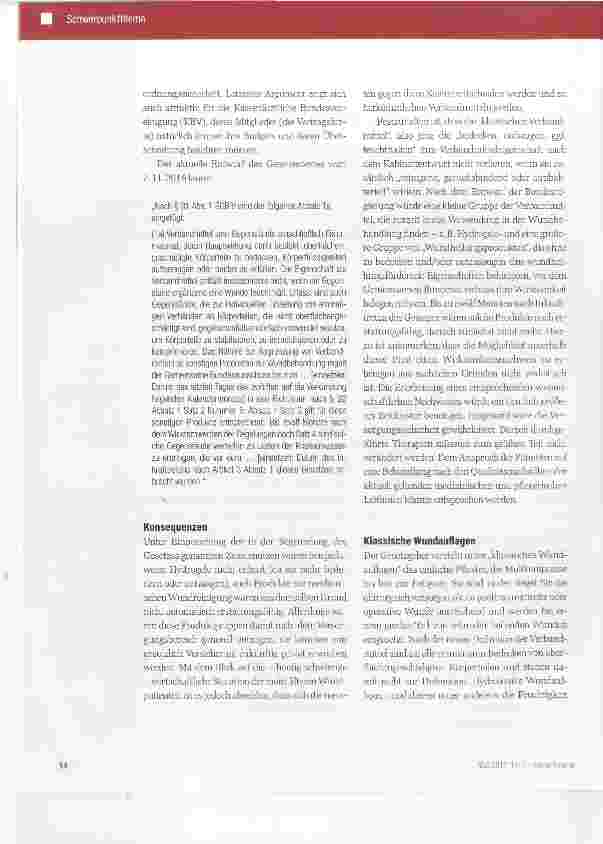 Vorschauseite 3: Ist die moderne Wundversorgung noch zu retten?