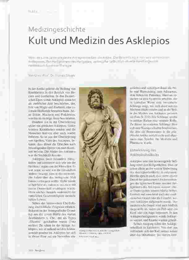Vorschauseite 1: Medizingeschichte Kult und Medizin des Asklepios