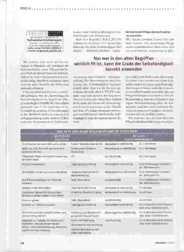 Vorschauseite 3: Mehr Hürden für die aktivierende Pflege?