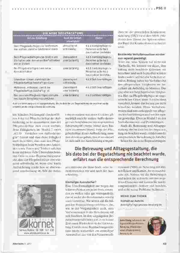 Vorschauseite 4: Mehr Hürden für die aktivierende Pflege?