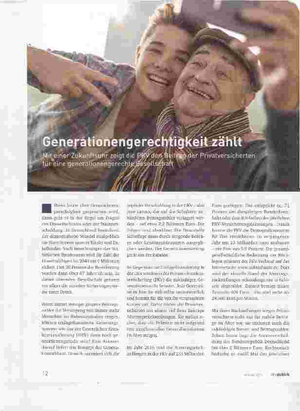 Vorschauseite 1: Generationengerechtigkeit zählt