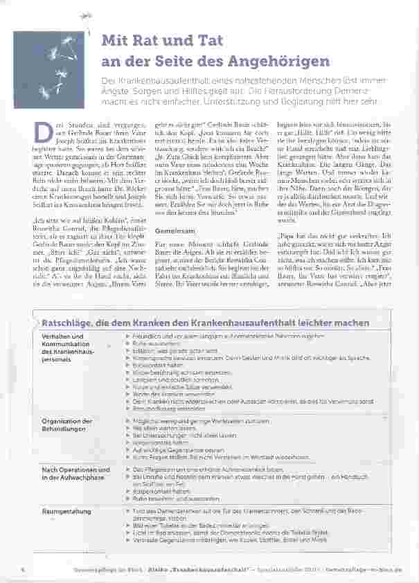 Vorschauseite 1: Mit Rat und Tat an der Seite des