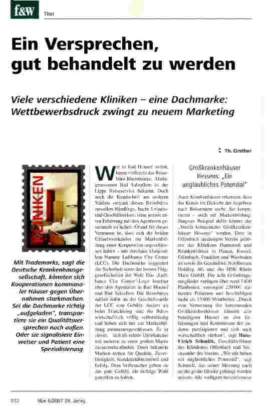 Vorschauseite 1: Ein Versprechen,gut behandelt zu werden