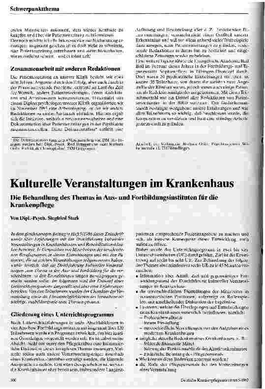 Vorschauseite 3: Redaktionsarbeit mit einer Patientenzeitschrift