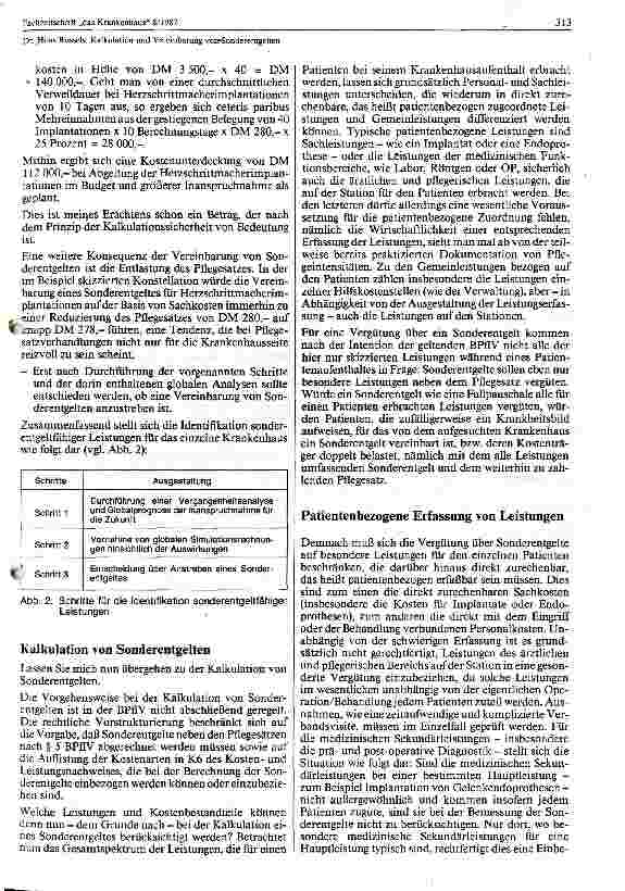 Vorschauseite 3: Kalkulation und Vereinbarung von Sonderentgelten