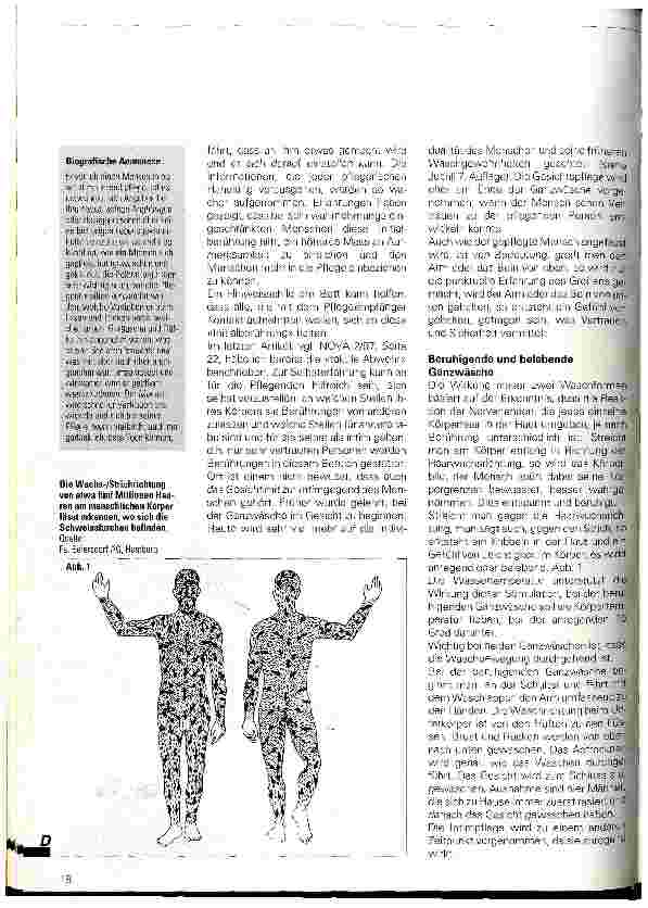 Vorschauseite 2: Gute Berührungen tun allen gut Die Basale Stimulation in der Körperpflege