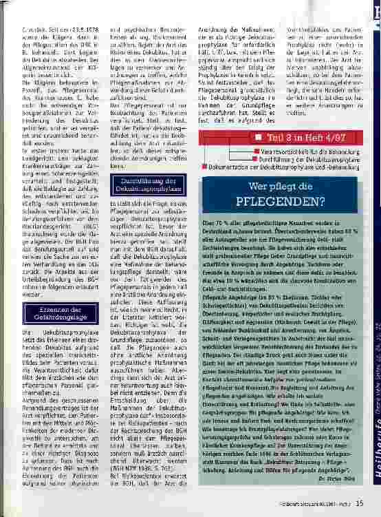 Vorschauseite 2: Vor Gericht: Dekubitus - ein Pflegefehler? Teil 1