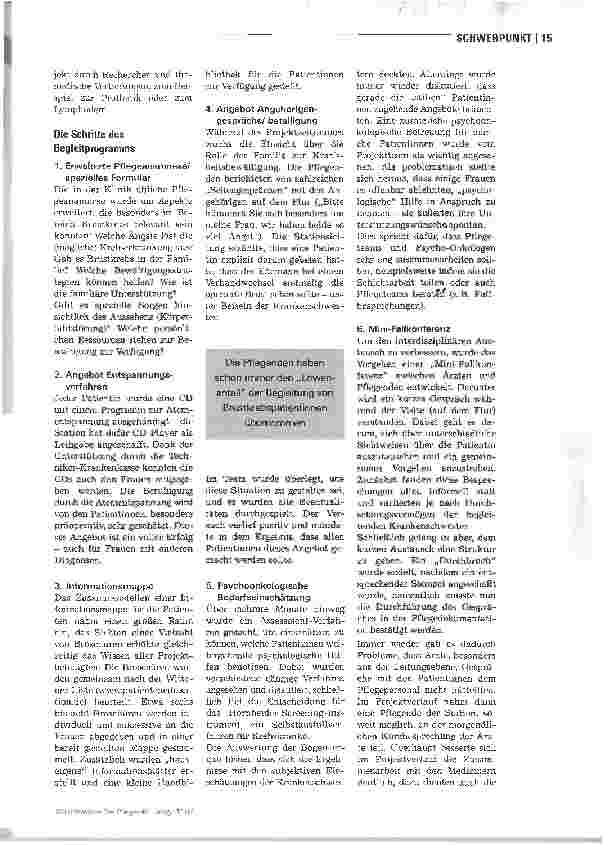Vorschauseite 2: Patientinnen mit Brustkrebs rundum gut betreut