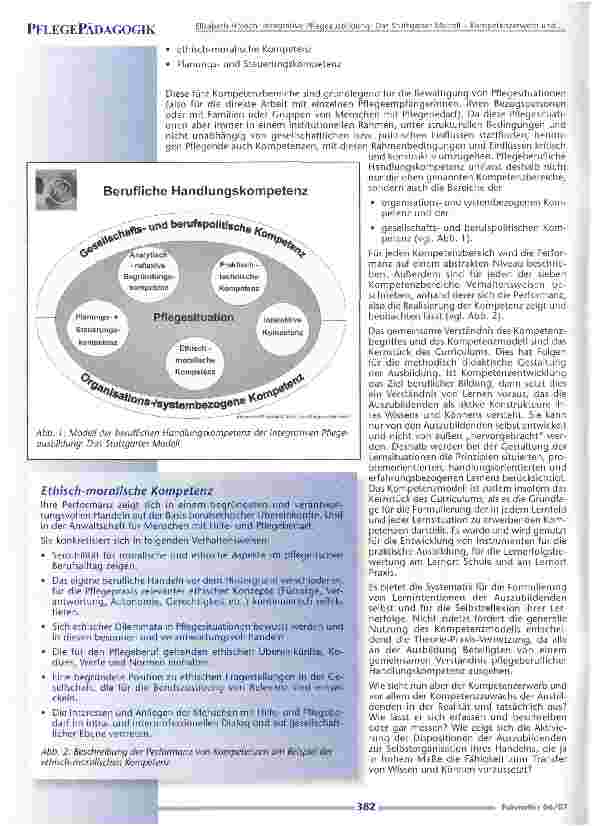 Vorschauseite 4: Integrative Pflegeausbildung: Das Stuttgarter Modell