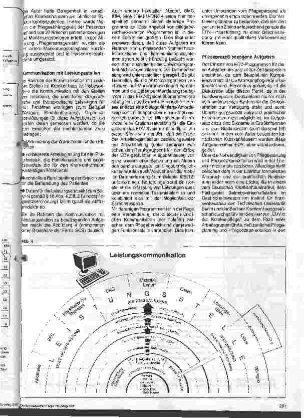Vorschauseite 3: Elektronische Datenverarbeitung in der Krankenpflege 12. Folge: EDV-Programme: Fast alles ist technisch möglich